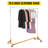 VEVOR Clothes Rail Rack Rolling Garment Z Rack, Height Adjustable Rolling Z Garment Rack, Heavy-Duty W/ Lockable Casters-68055210