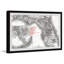 Antique Map of Florida - Reproduction d'art graphique sur papier encadré-691727743