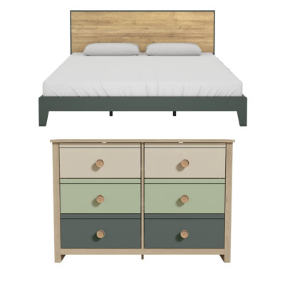 Patton Transitional 2 Piece Bedroom Set