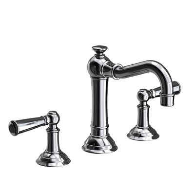 Jacobean Widespread Bathroom Faucet with Drain Assembly