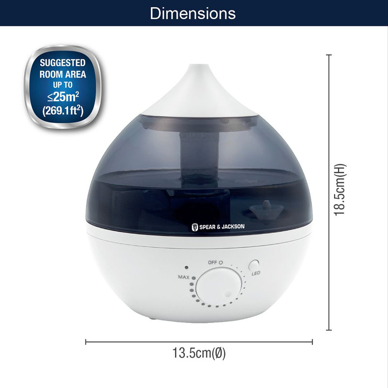 Symple Stuff 1L Aroma Diffuser Humidifier
