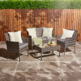 Crainville 4 - Person Seating Group with Cushions