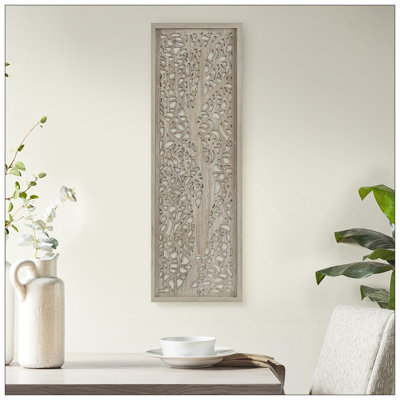 Laser Cut Tree Framed Panel Wall Decor