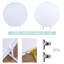 Tissu de fond blanc circulaire