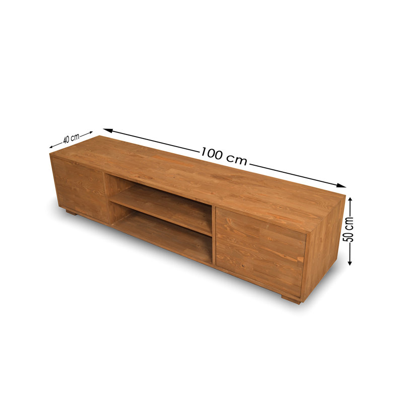 Ickes Unfinished TV Stand, 100cm