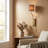 Sloane Gold-Finish Fabric Wall Sconce