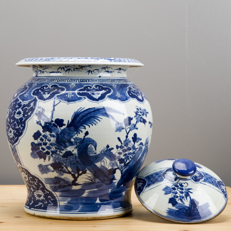 Handmade Porcelain China Ginger Jar