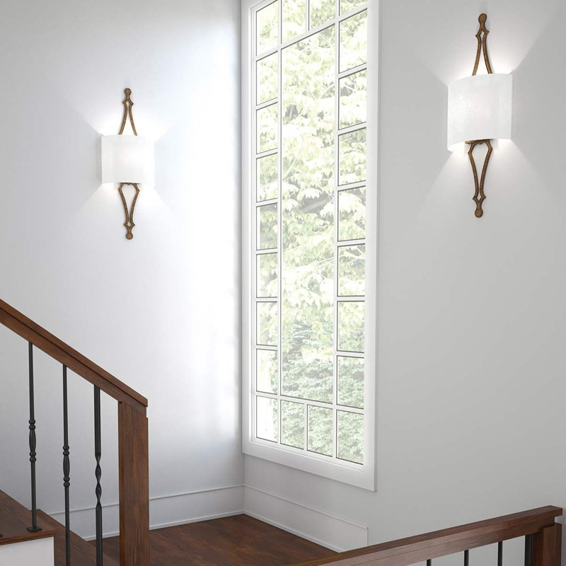 Sayles Flush Mounted Sconce, Antique Gold