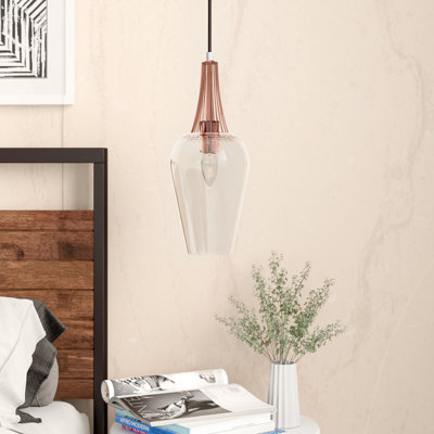 Luminaire suspendu en forme de cloche à 1 lumière Billy