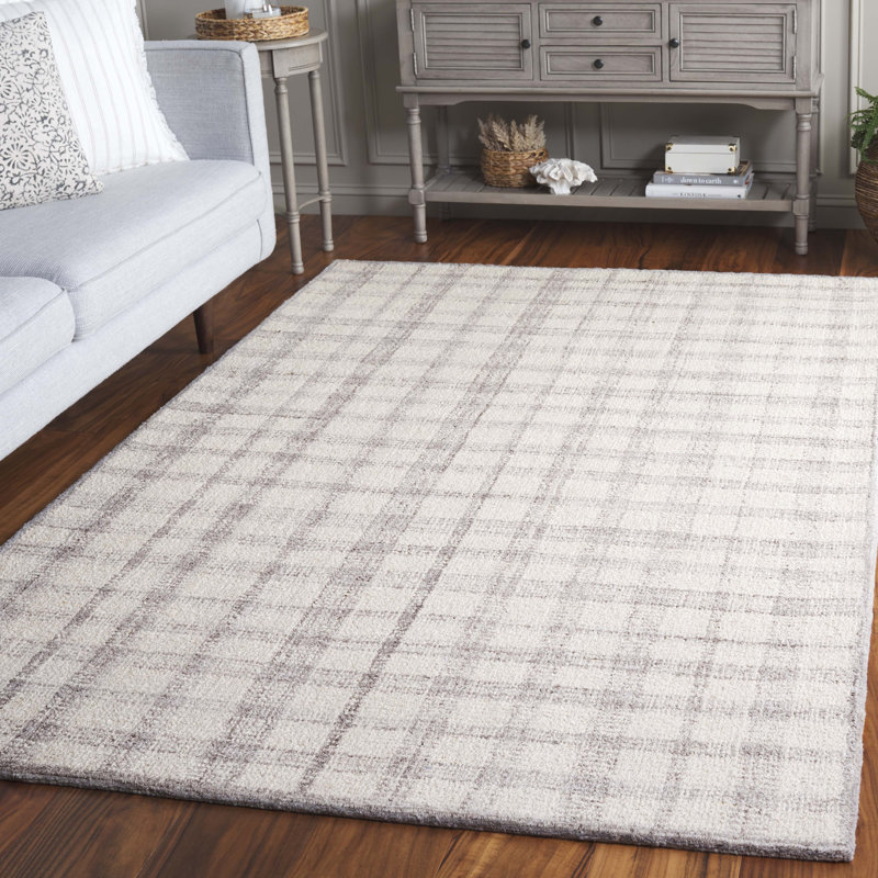 Ned Tufted Performance Plaid Rug, Rectangle 4' X 6'