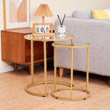 Glass Top Nesting Tables