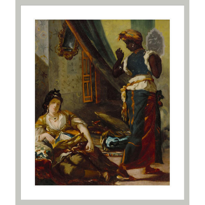 «Women of Algiers» par Eugene Delacroix, impression giclée sur cadre, H 39,44 po x l 33,5 po
