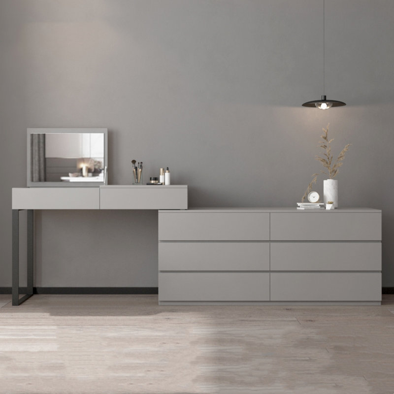 Multifunctional Home Dresser, Light Gray