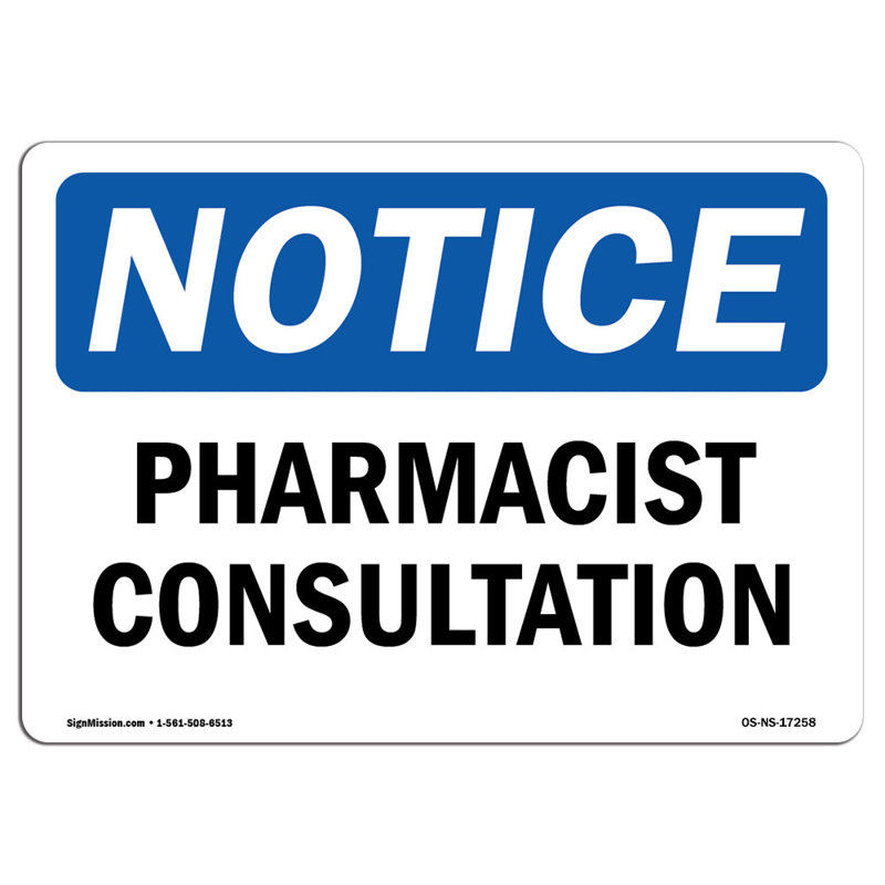 Enseigne en pharmacie 18 x 24
