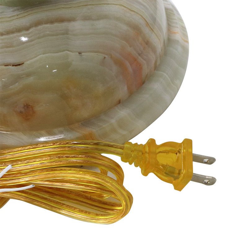 31" Tall Onyx Table Lamp "Noctis", Chartreuse