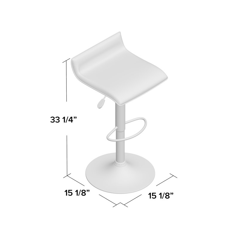 Tabouret tournant à hauteur réglable Denada