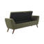 Banc de rangement moderne de 60 po avec pieds en bois Mid-Centruy-131094515