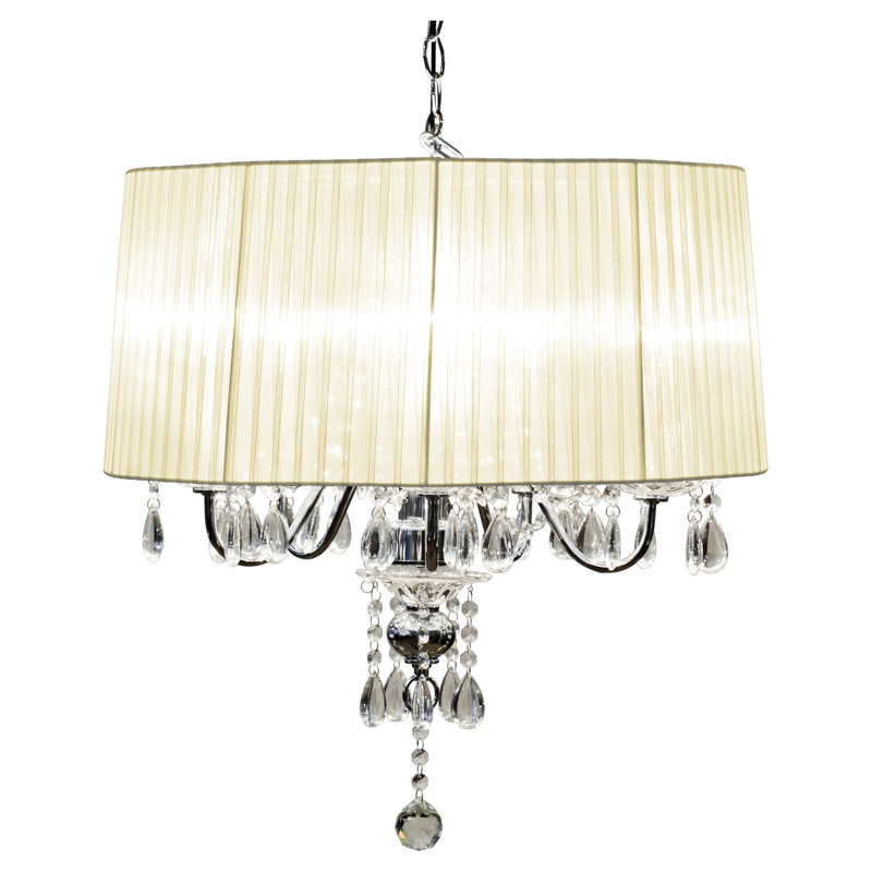 Warwick 5 - Light Drum Chandelier, Cream