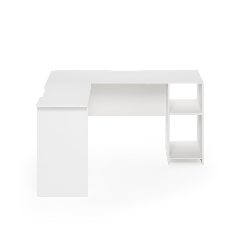 Jalysa L-Shaped Computer Desk,  White