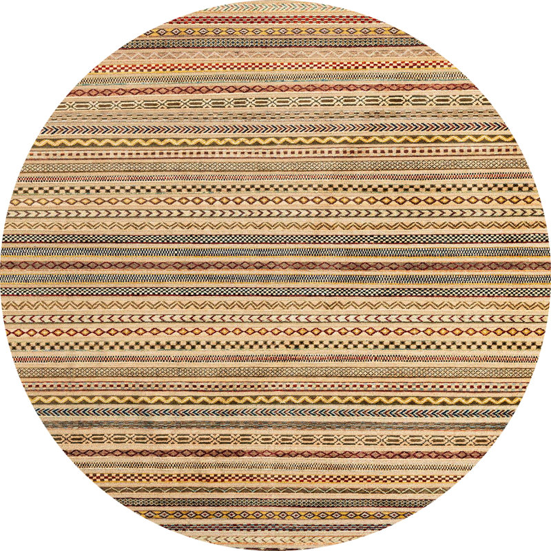 Abstract Indoor Rug, Round 3'