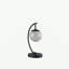 Lampe de table 14 po en verre à DEL multicolore avec orbe et port USB