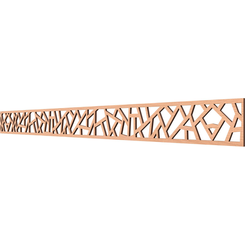 Moulure en bois Harrisburg, Aulne, H 4 po x l 46,375 po x P 0,25 po