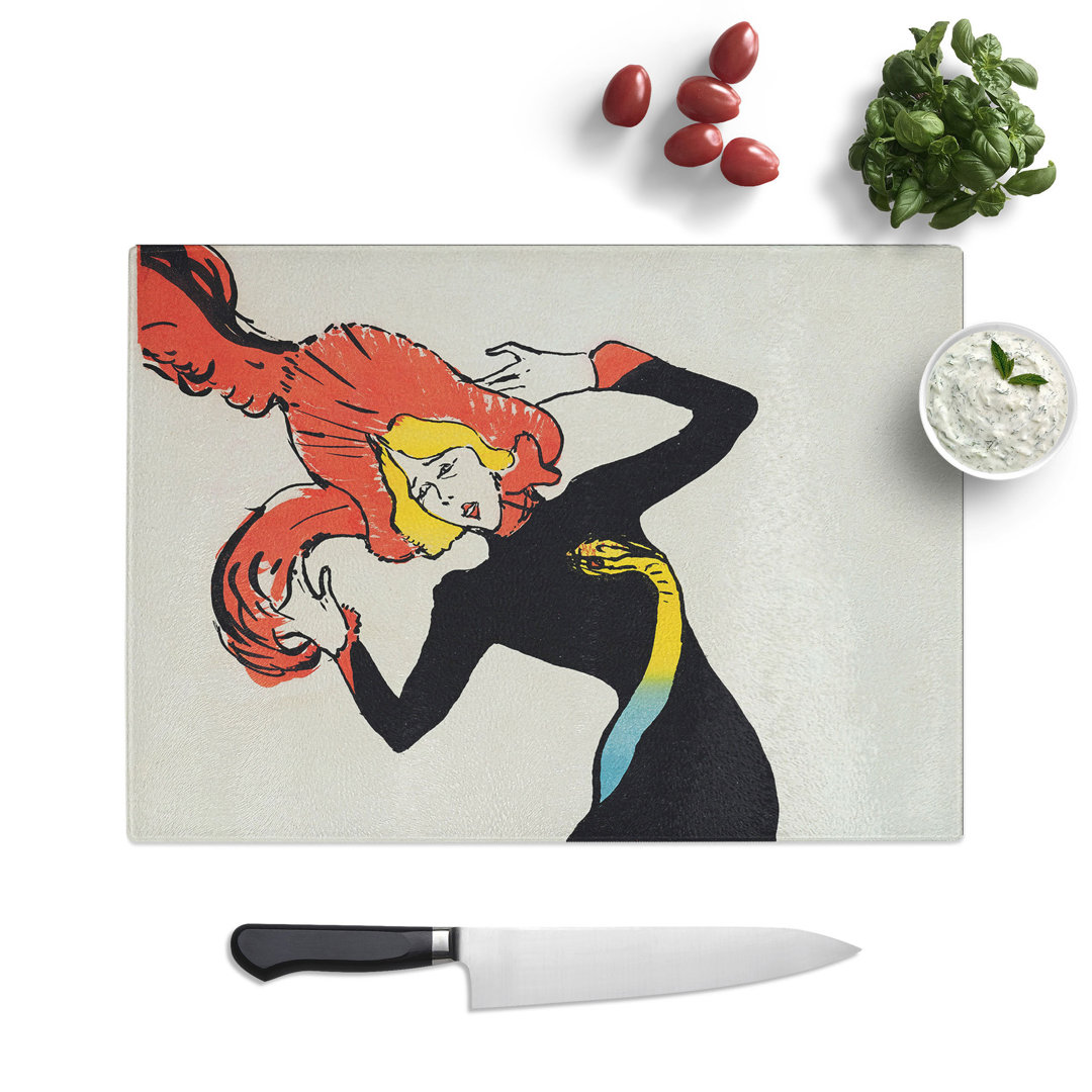 Jane Avril Vol.1 by Henri De Toulouse-Lautrec Chopping Board