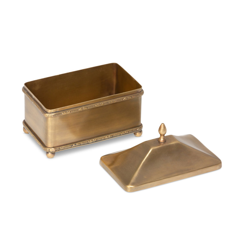 3 Piece Brass Escritoire Box Set