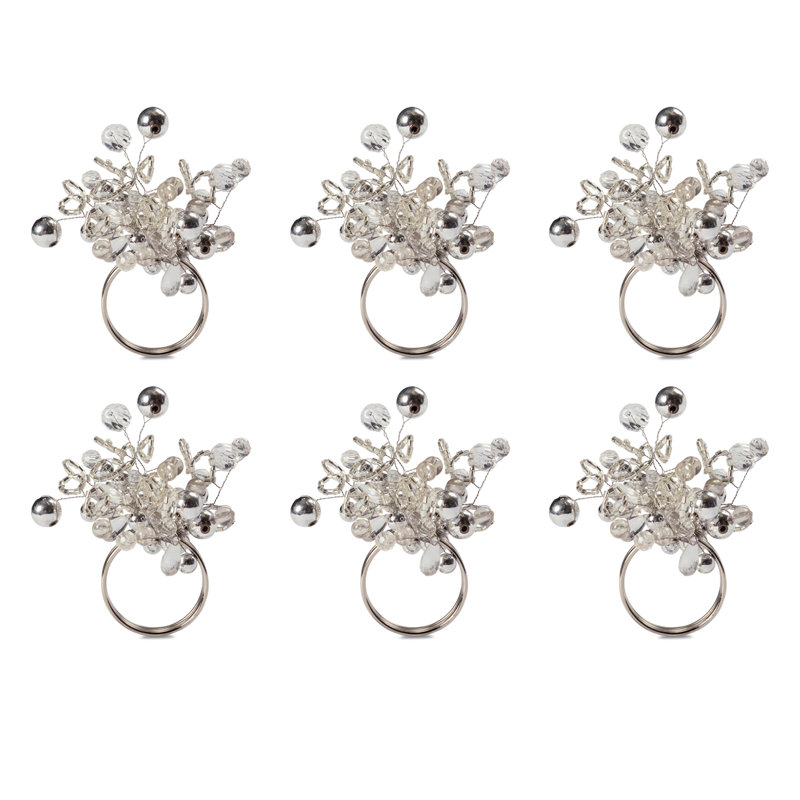 Rond de serviette Edjamboya, argent
