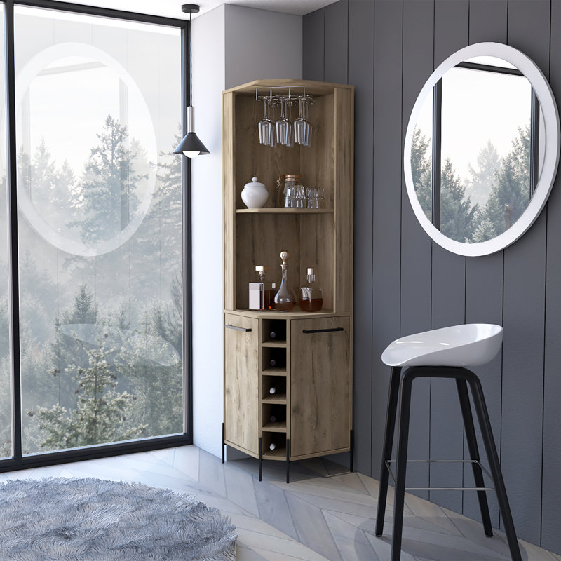 Bar avec rangement pour le vin Coffeen