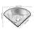 Stainless Steel  Triangle Bathroom Sink