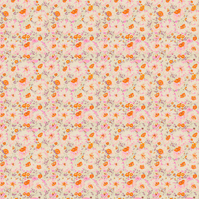Agrume floral délavé rose