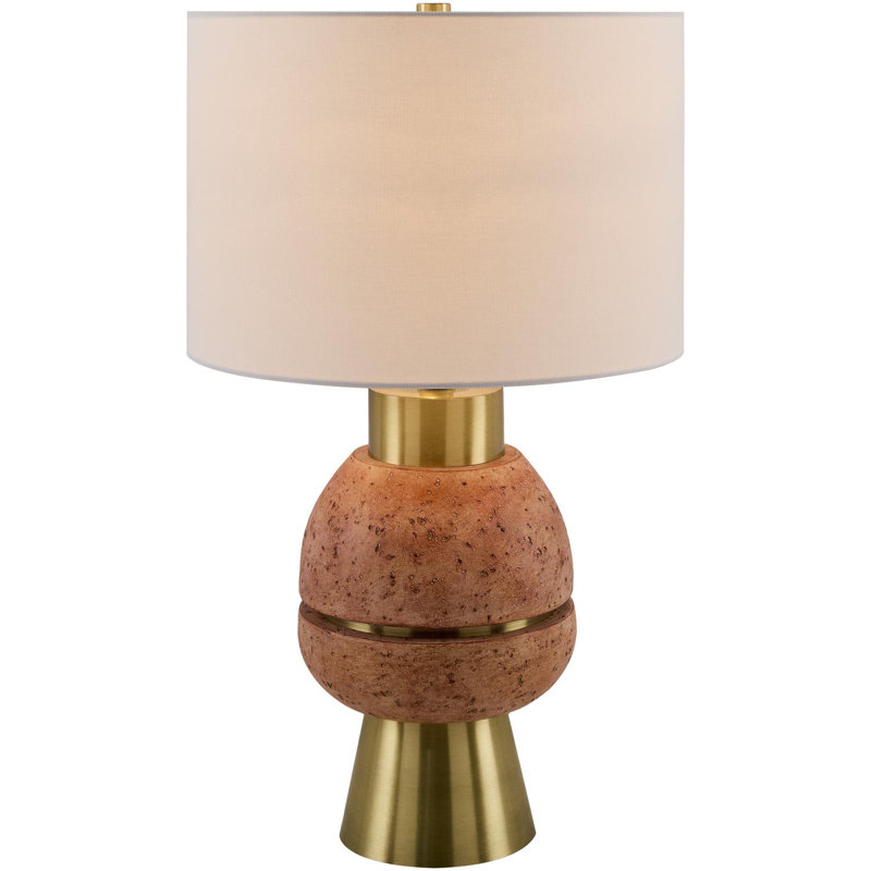 Lampe de table Kelemen, Rose/Or