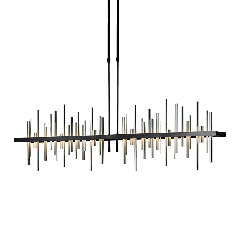 Cityscape 1 - Light Kitchen Island Linear LED Pendant, Vintage Platinum, Vintage Platinum