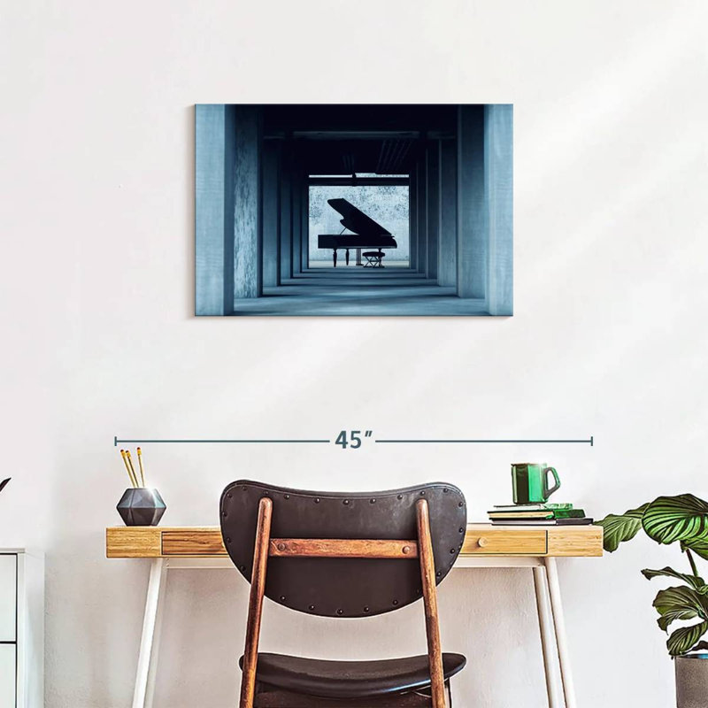 Abarca Corridor To Piano, 20" H x 30" W