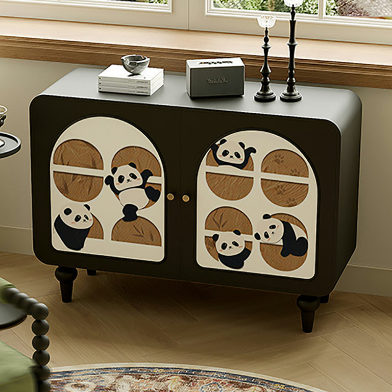 Armoire décorative de style crème à double porte