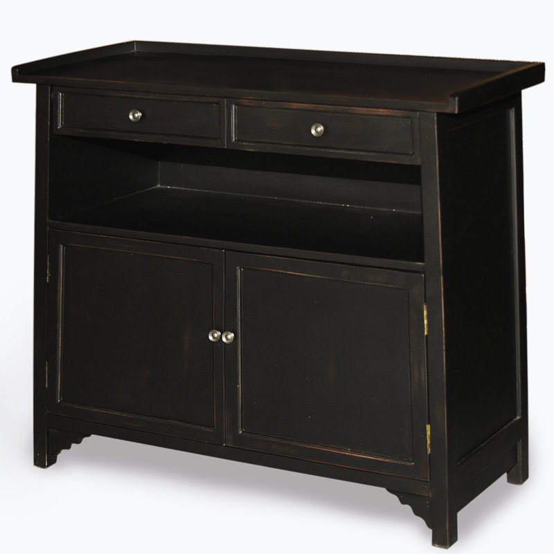 Armoire à vin à deux portes en noir