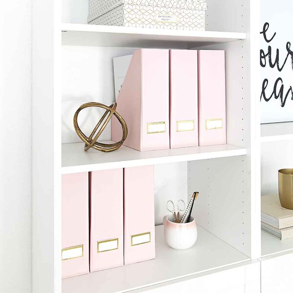 Blu Monaco Pink Office Supplies Hot Pink Desk Accessories for Women Office  - 6 Piece Cute Pink Desk Organizer Set
