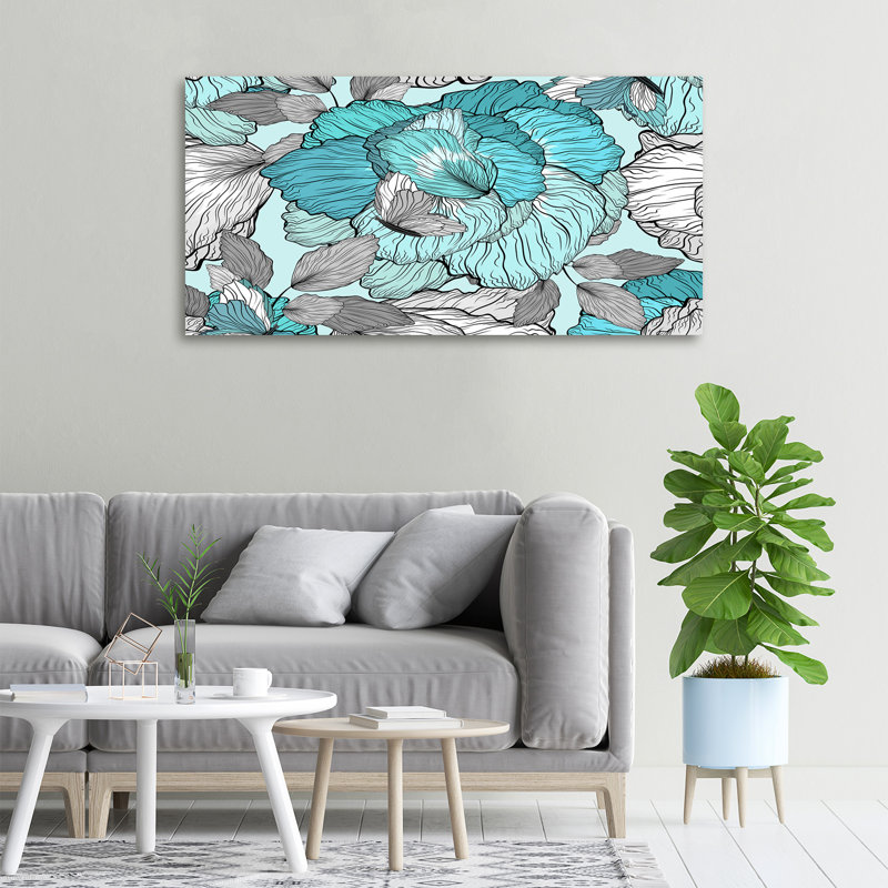 Floral Pattern - Wrapped Canvas Print