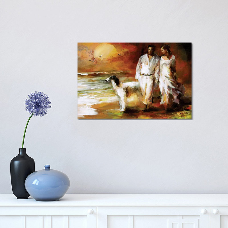 Go For A Walk by Willem Haenraets - Wrapped Canvas Painting, 30.48 cm H x 45.72 cm W