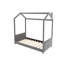 Lit simple en bois et velours, gris-136990949