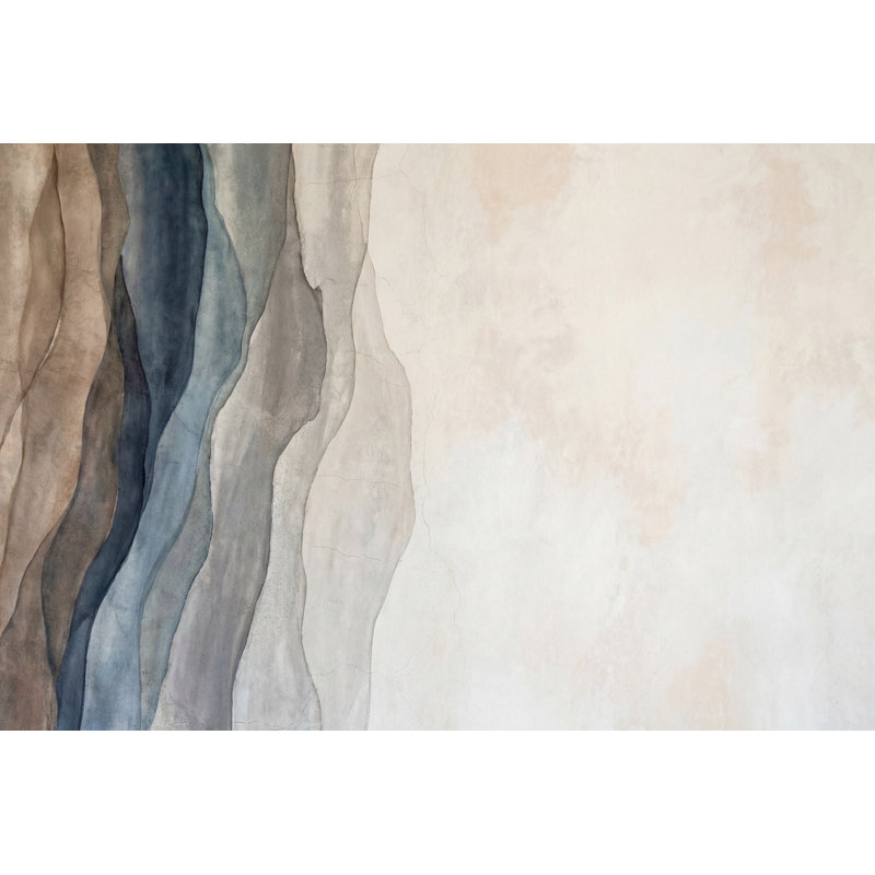 Papier peint texturé béton, Non tissé, 140 po x 108 po