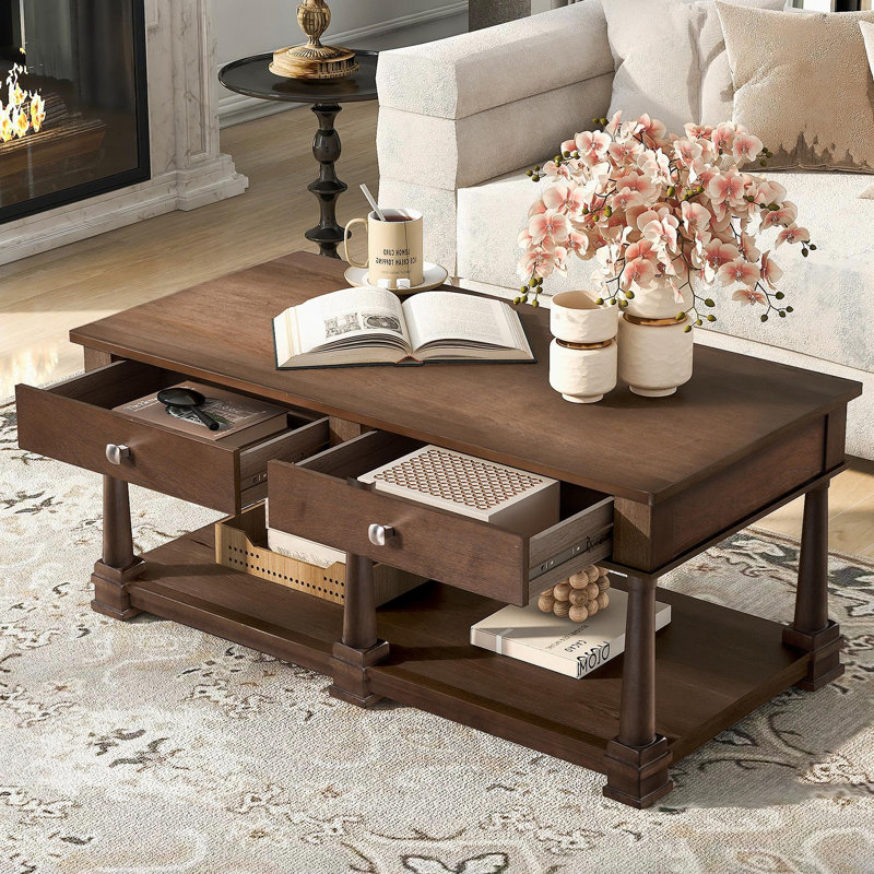 Table basse VIBE HAUS Farmhouse, Brown