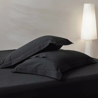 Simply Clean Solid Duvet cover Black King