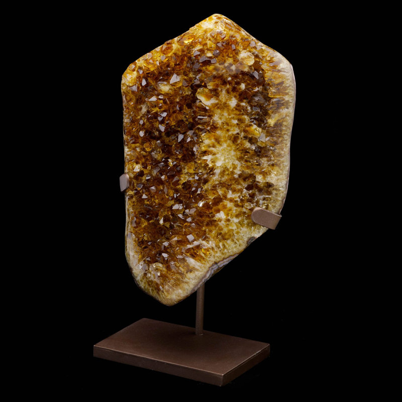 Citrine on Custom Metal Stand