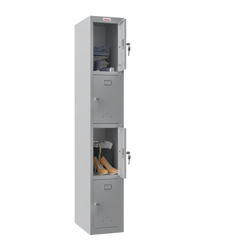 Metal 4 - Tier 30cm with Key, Grey