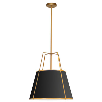 Luminaire suspendu 3 lumières trapézoïdale