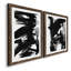Cadre en bambou noir mat I - prêt à accrocher-709193711-709193706