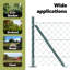Vidaxl Chain Link Fence With 7 Flanged Posts Galvanised Steel-114858387-114858391
