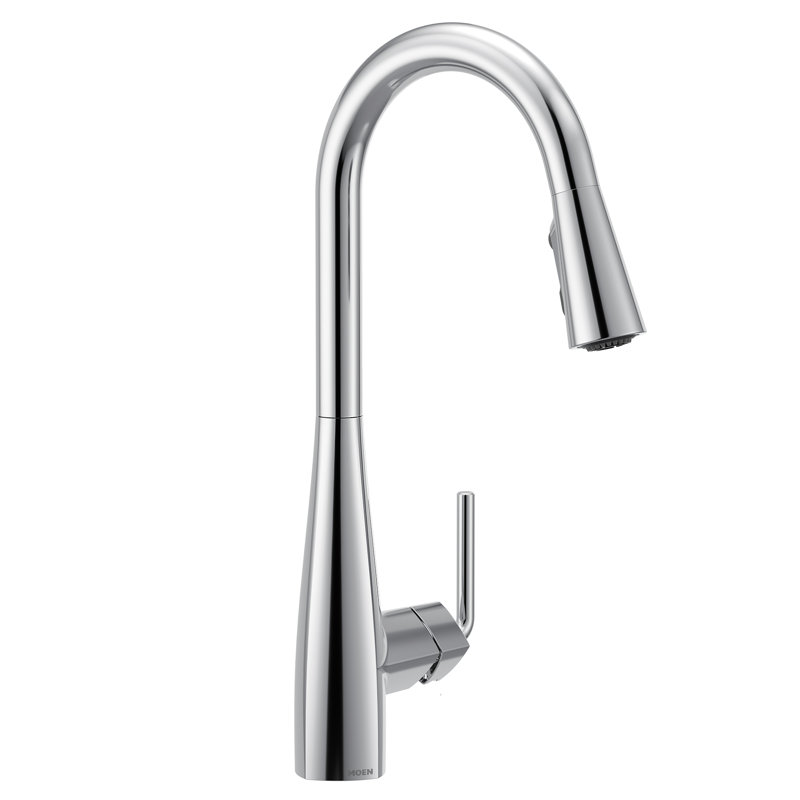 Crisan Single Handle Pulldown Kitchen Faucet in Chrome, Chrome